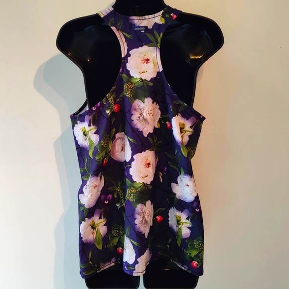 Oiselle Floral Fitness Tank 10 - Picture 2 of 3
